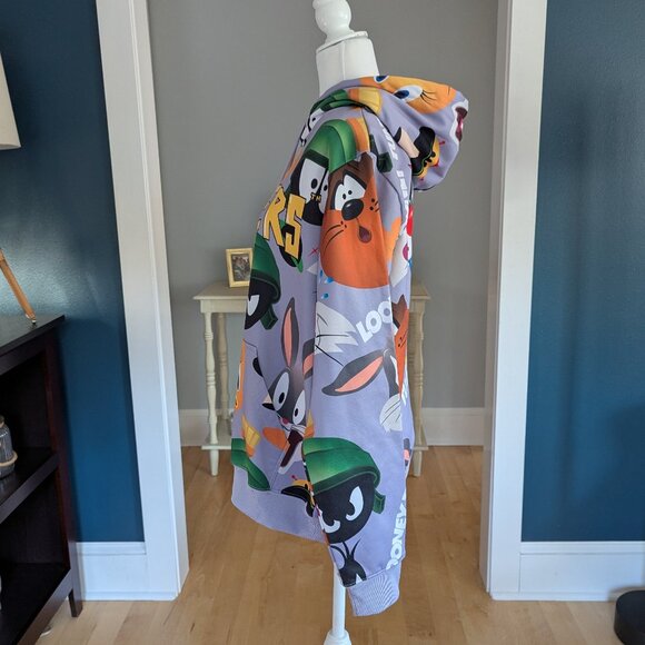 Loony Tools Men's Members Only Graphic Hoodie Purple Size Medium Unisex - Picture 4 of 14